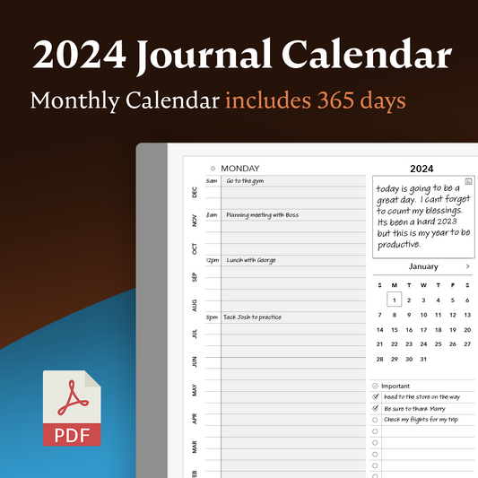 2024 Journal Calendar