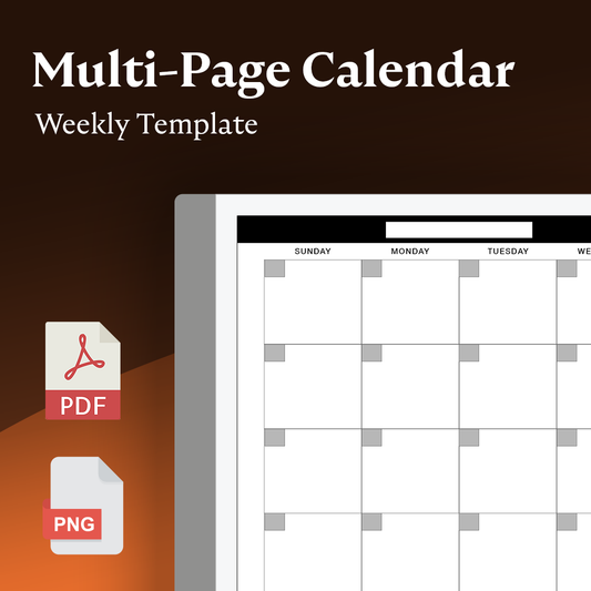 Multi-Page Weekly Calendar - Einkpads - reMarkable Templates
