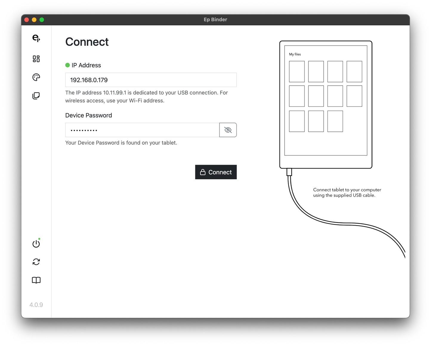 Connect wirelessly to your reMarkable paper pro.
