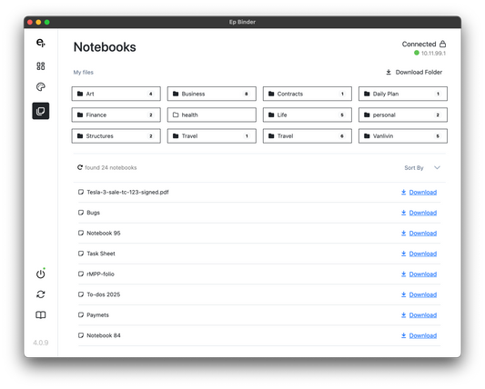 Desktop Manager (Binder)