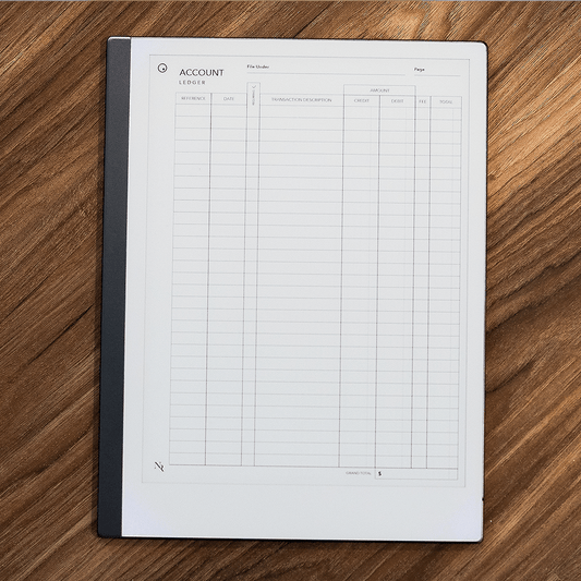 Account Ledger Template - Einkpads - reMarkable Templates