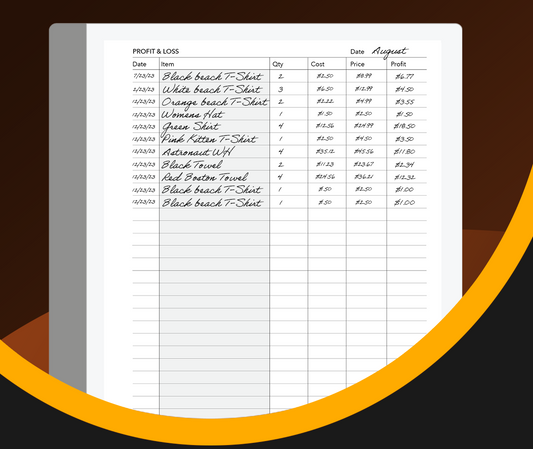 Profit & Loss - Einkpads - reMarkable Templates
