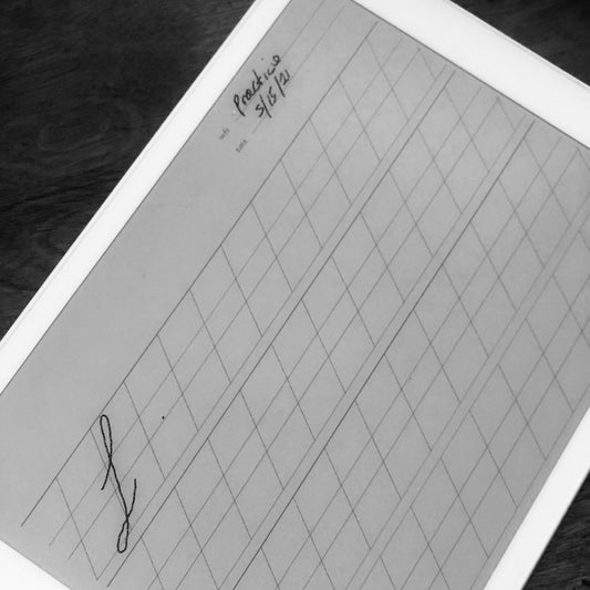 Landscape Calligraphy Guide - Einkpads - reMarkable Templates