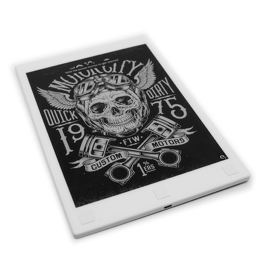 Skull Motor City Vintage Screen - Einkpads - reMarkable Templates