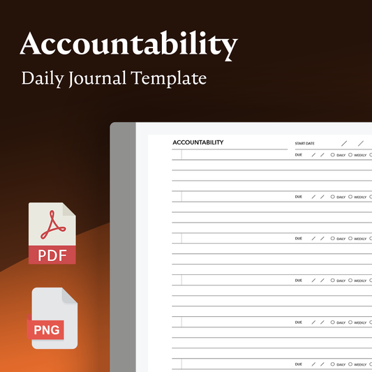 Accountability Daily Journal - Einkpads - reMarkable Templates