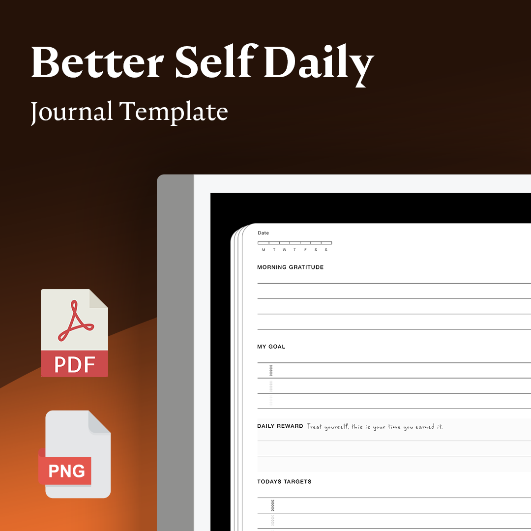Better Self Daily Journal template