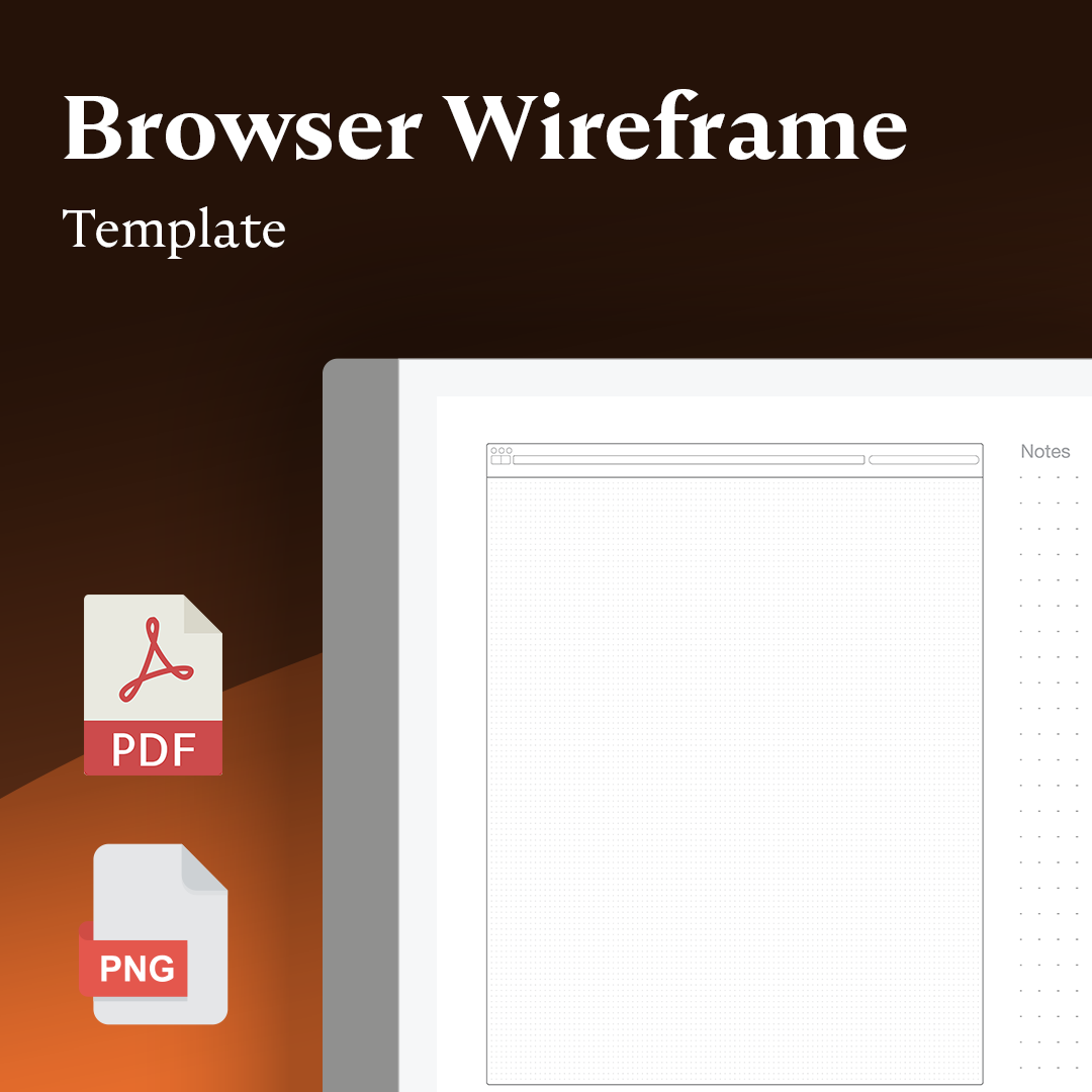 Browser Wireframe - Einkpads - reMarkable Templates