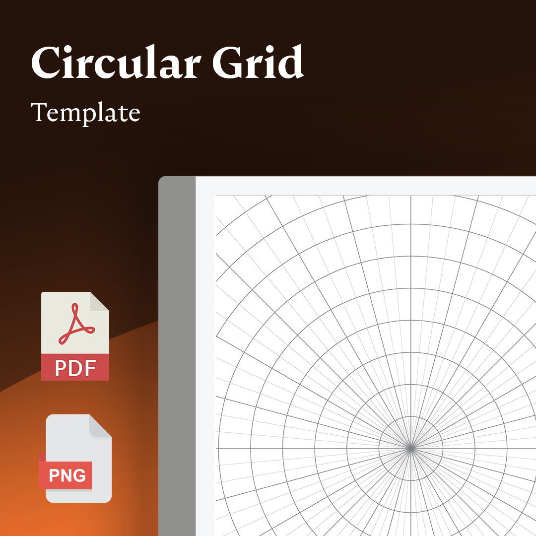 Circular Grid Template - Einkpads - reMarkable Templates