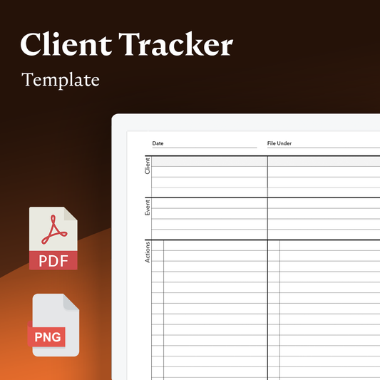 Client Tracker Template - Einkpads - reMarkable Templates
