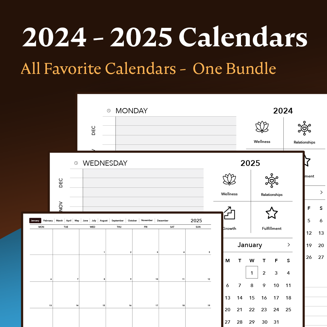 2024 - 2025 Calendar Bundle