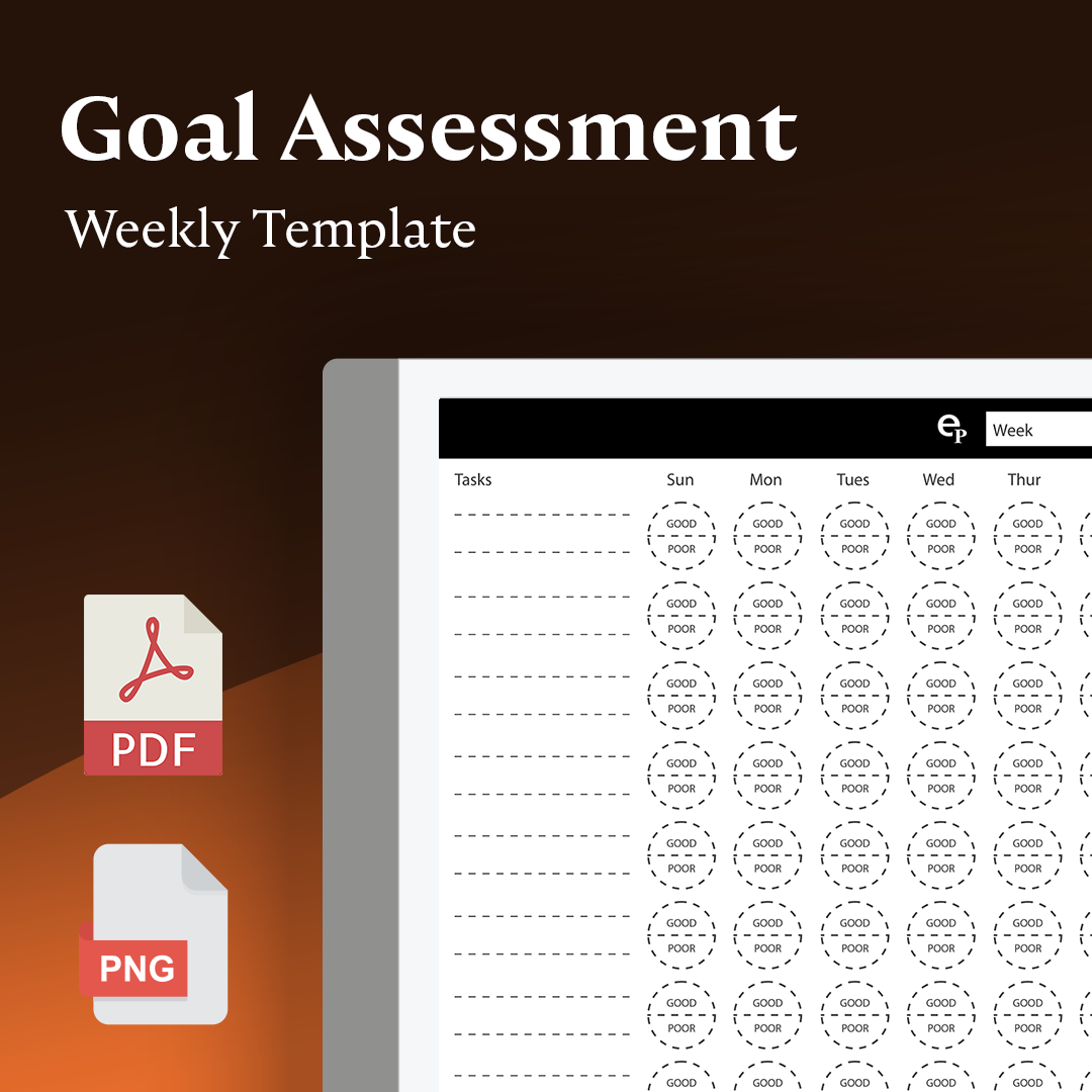 Weekly Goal Assessment Template - Einkpads - reMarkable Templates