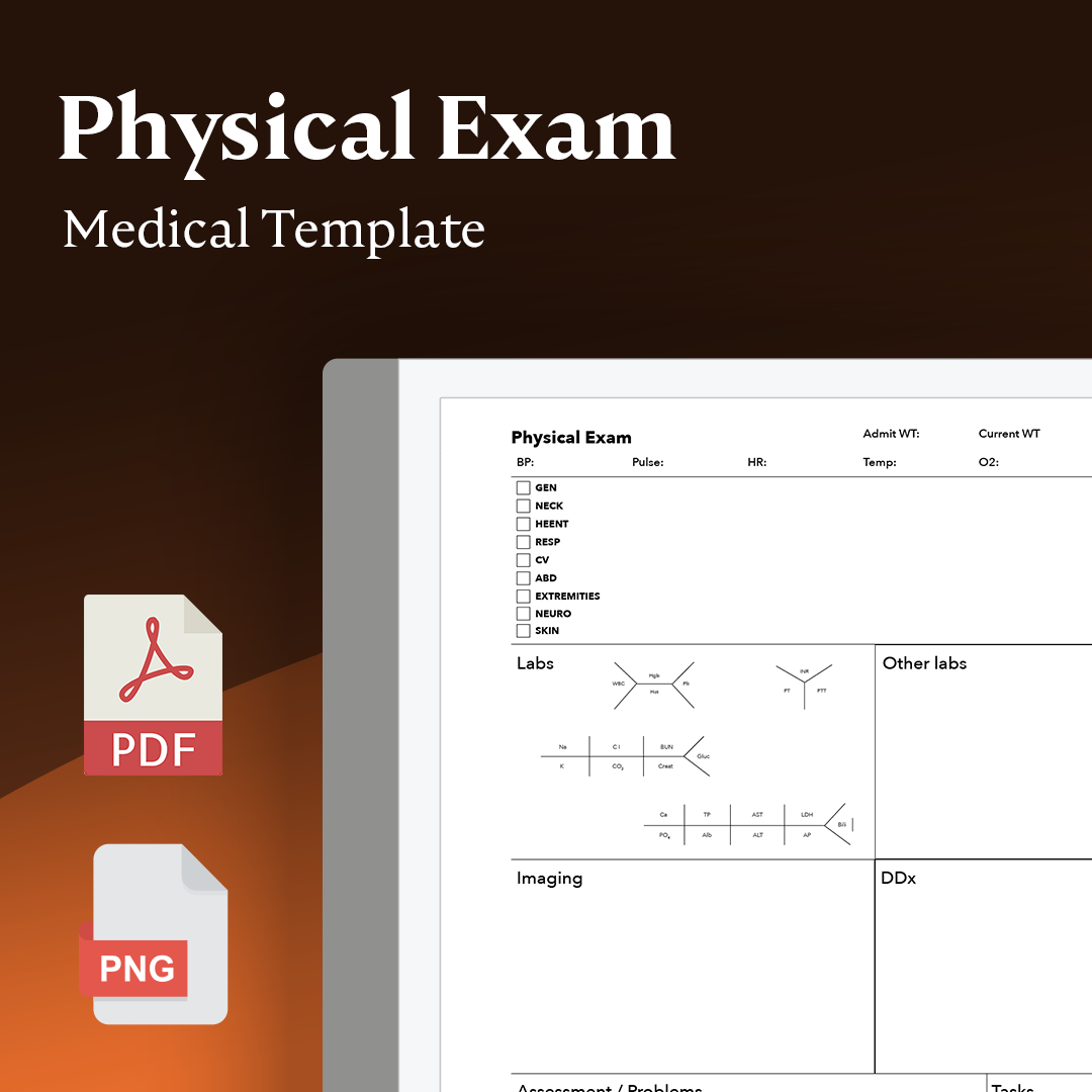 Physical Exam - Einkpads - reMarkable Templates