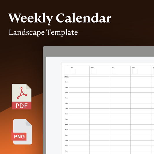 Weekly Calendar - Einkpads - reMarkable Templates