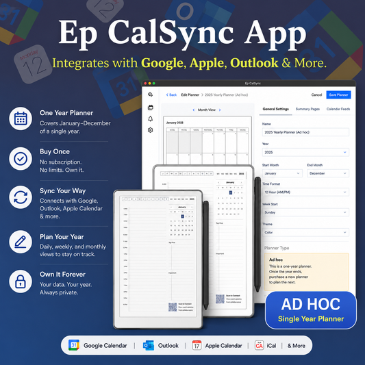 CalSync Jaarplanner (Ad Hoc)