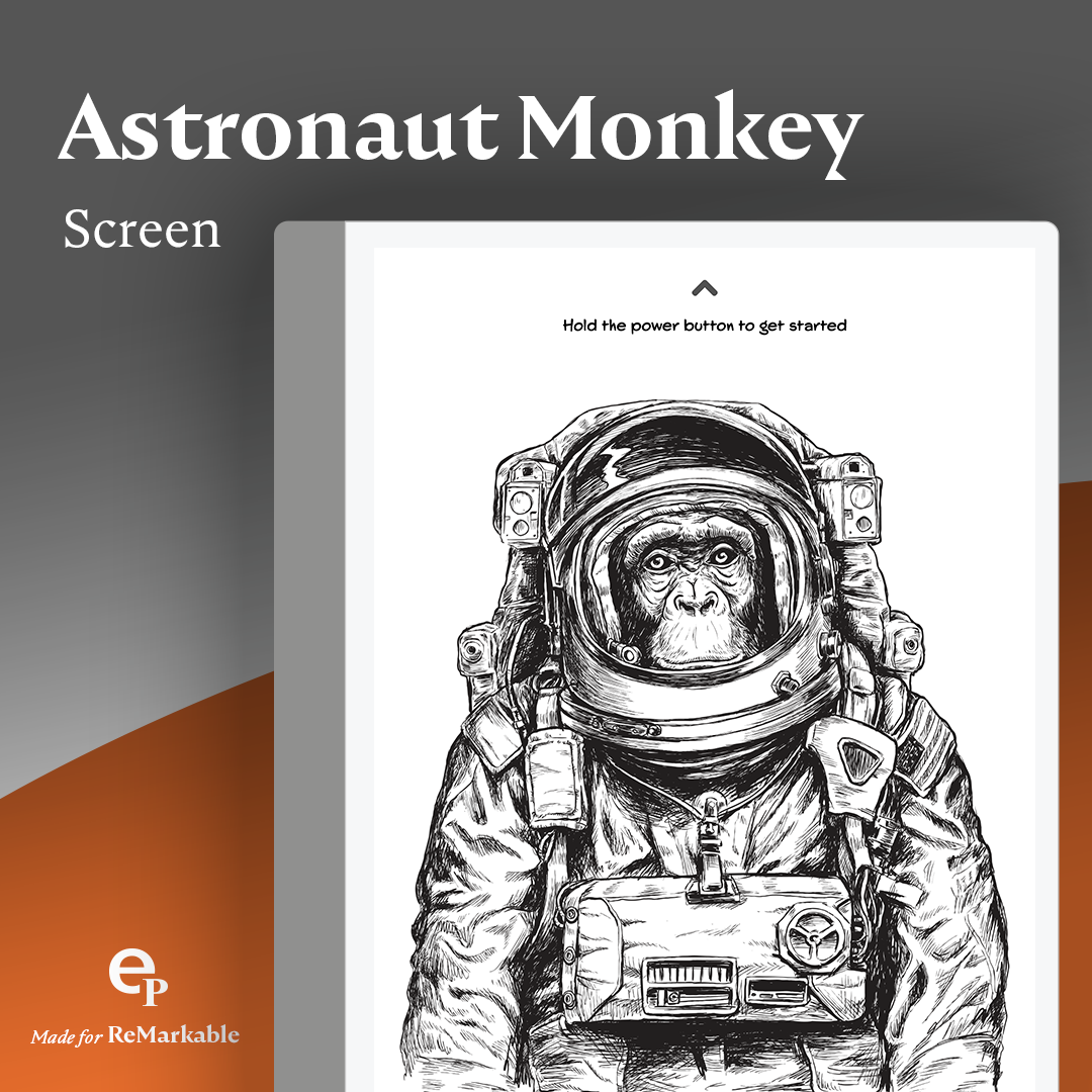 Astronaut Monkey Custom Screen