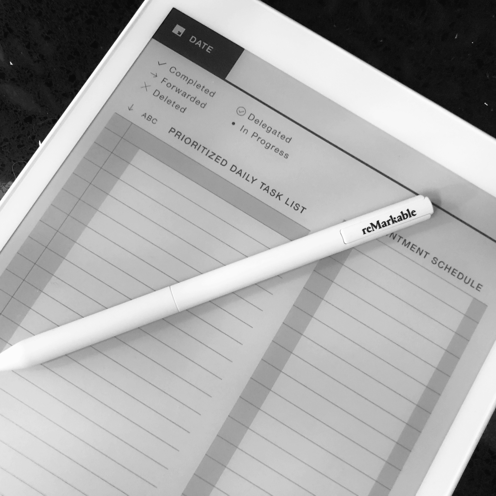 ReMarkable Tablet Daily Task List Template remarkable-tablet-daily-task-list-template