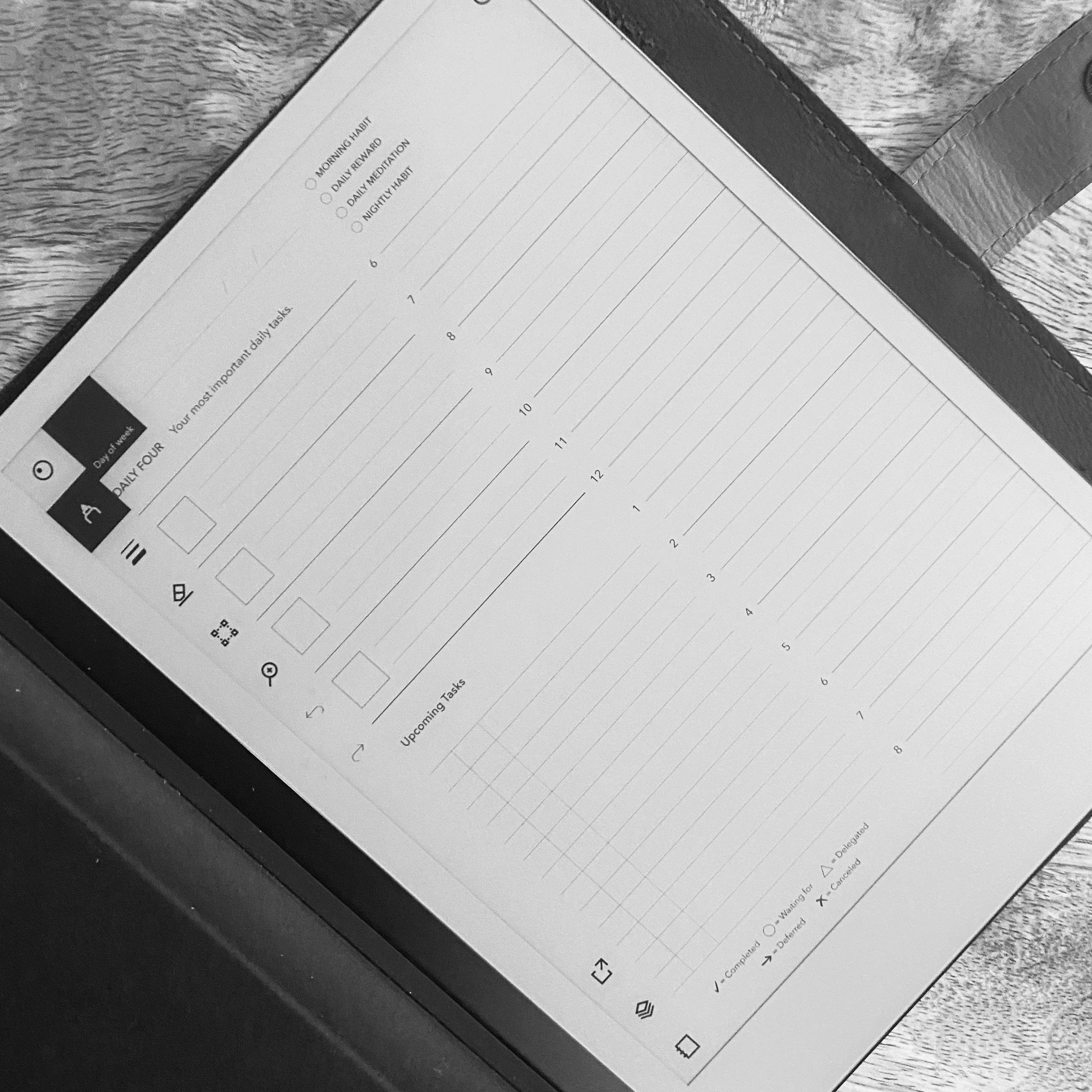 reMarkable tablet - Daily Tasks & Note Template – Einkpads