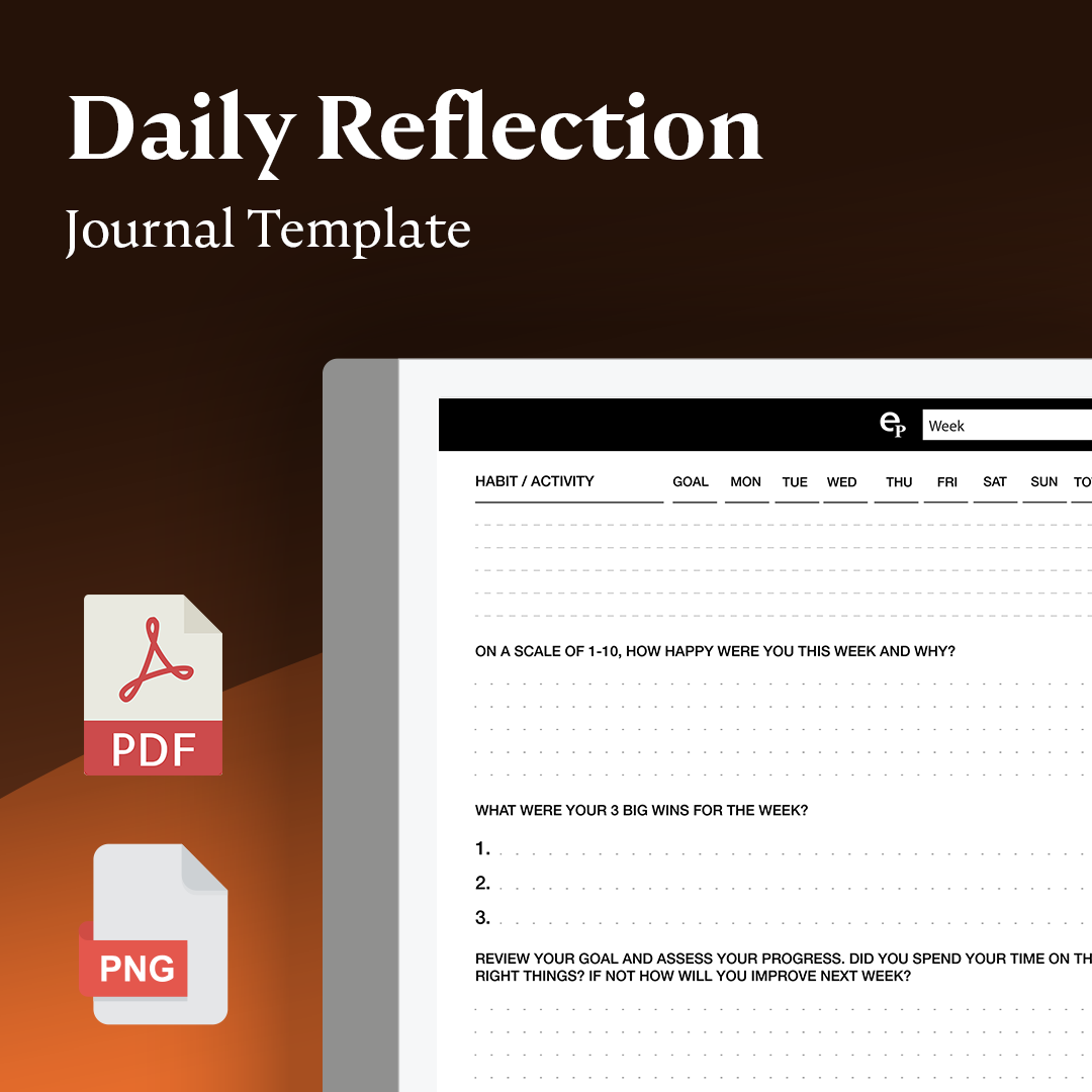 reMarkable tablet Daily Reflection Journal Template Einkpads