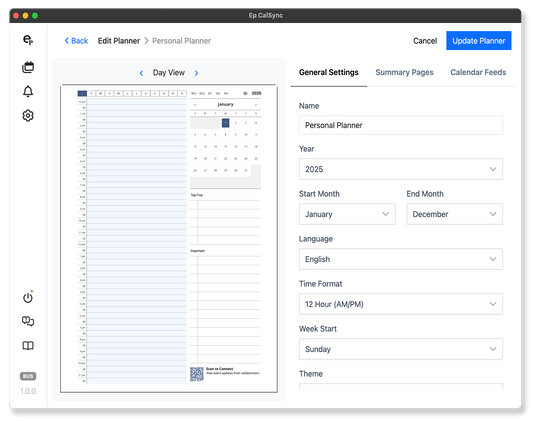 Ep CalSync App  — Vault