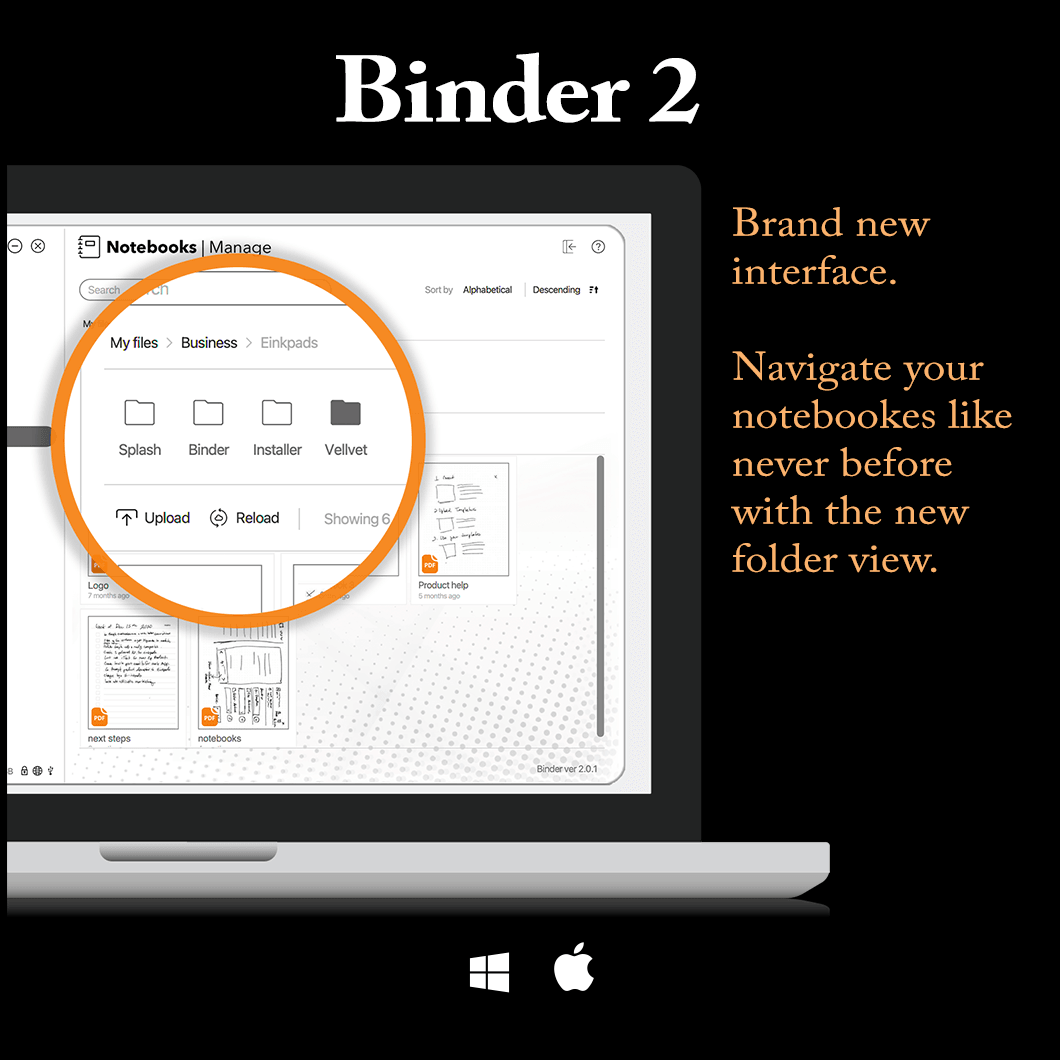 Desktop Manager (Binder) - Einkpads - reMarkable Templates