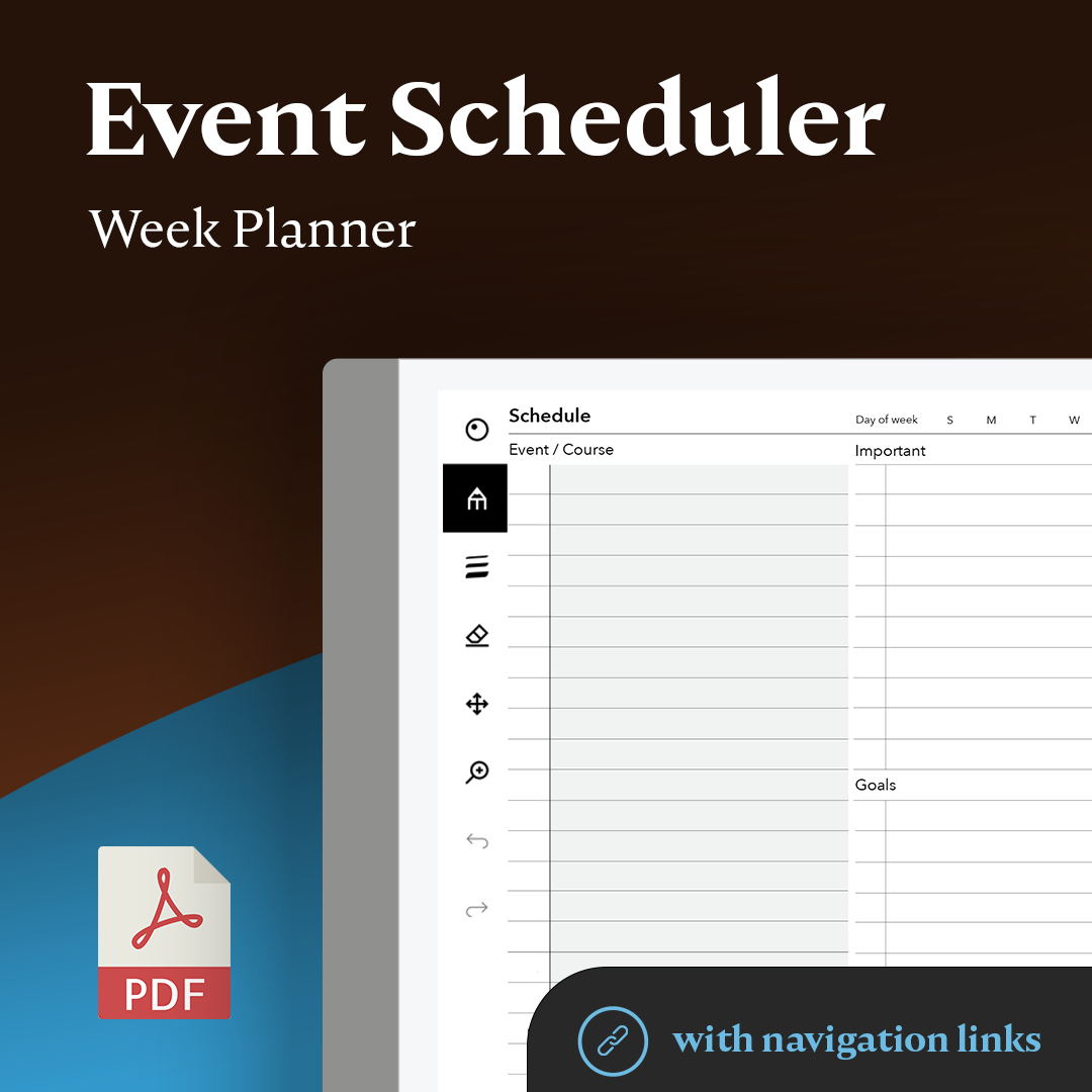 reMarkable tablet - Event Scheduler Planner – eInkPads