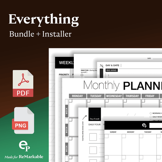 Every Template Bundle - Einkpads - reMarkable Templates