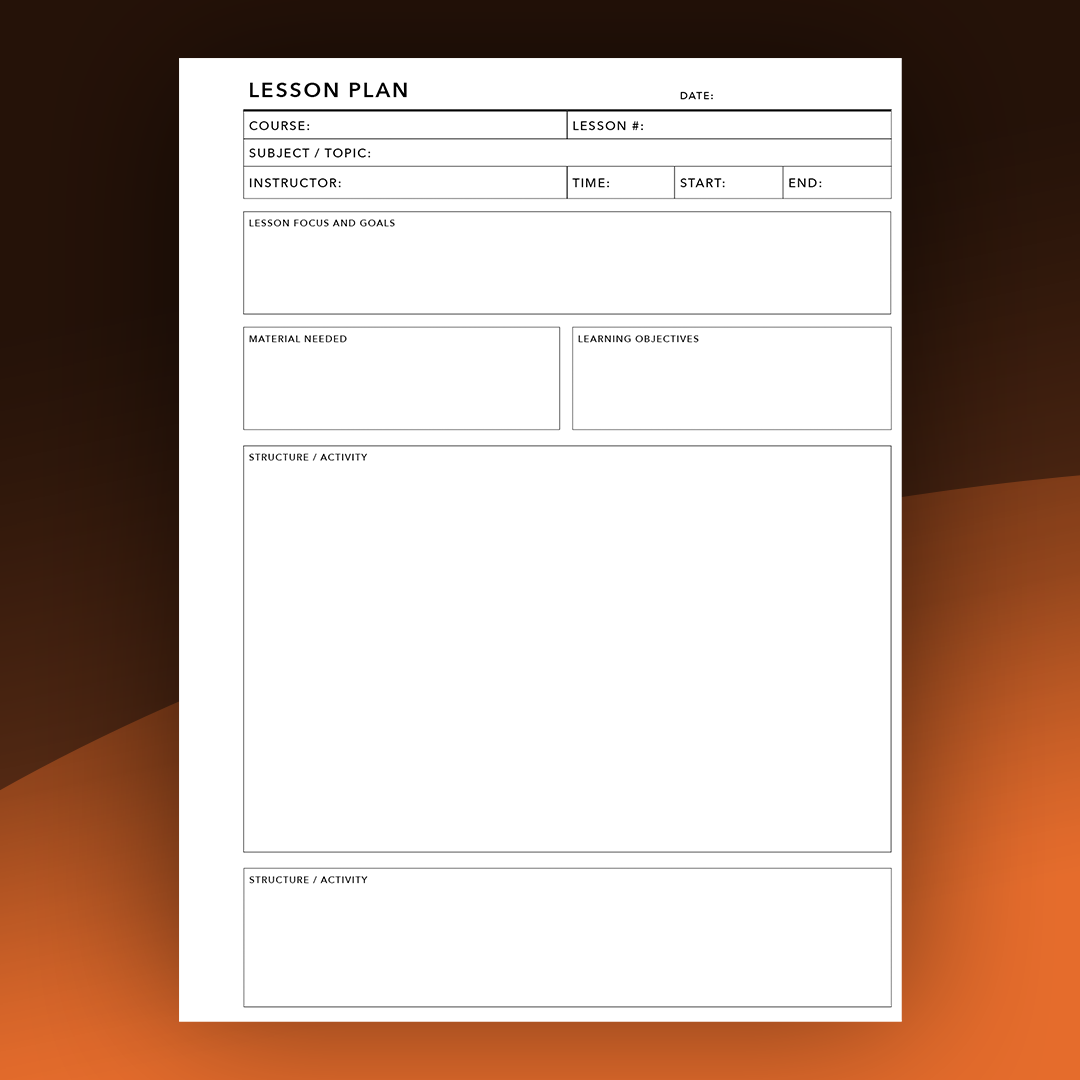 Lesson Plan File Template ReMarkable Templates - Lesson Plan – eInkPads