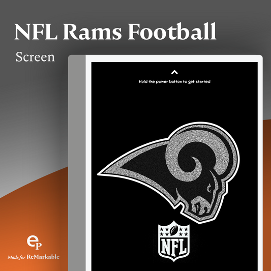 <transcy>reMarkable | Pantalla de apagado de fútbol americano de los NFL Rams</transcy>
