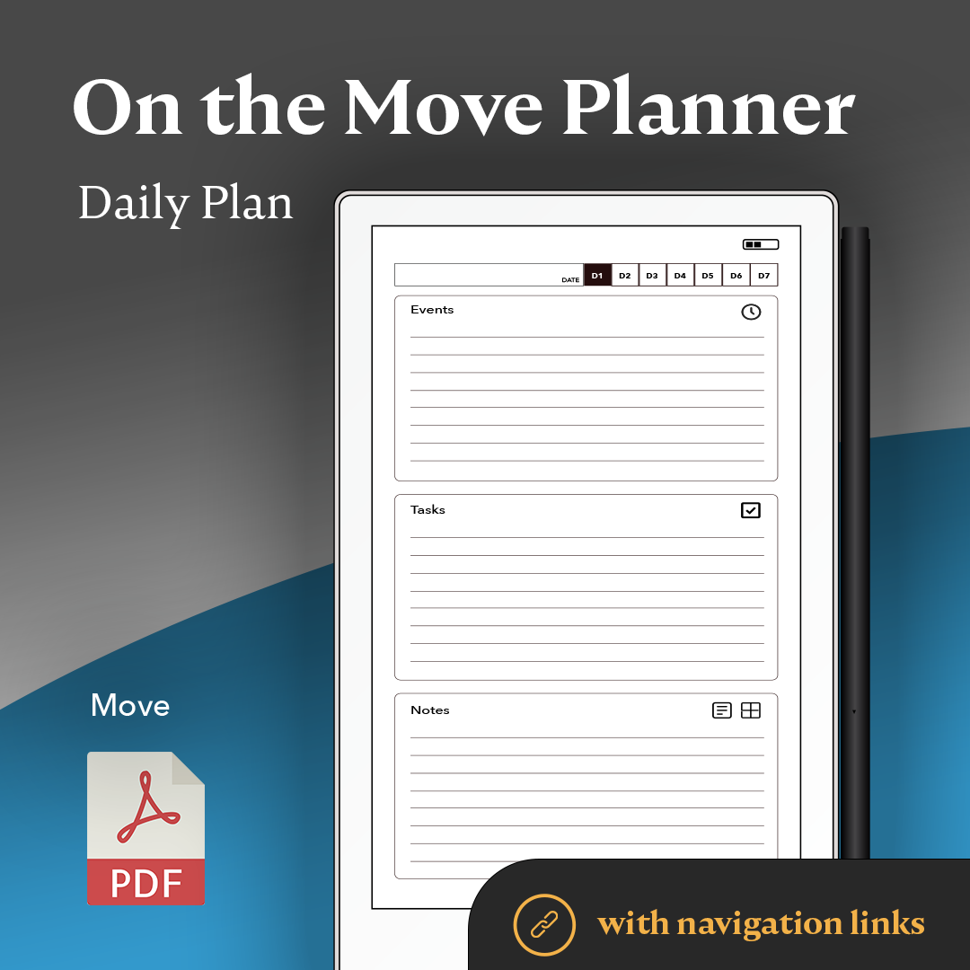 On the Move Planner – eInkPads