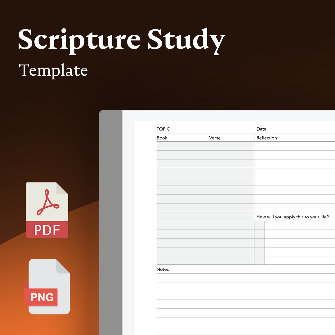 Scripture Study Template – eInkPads