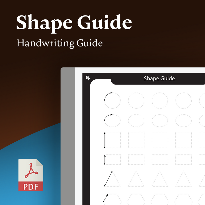reMarkable tablet Handwriting Practice Guides