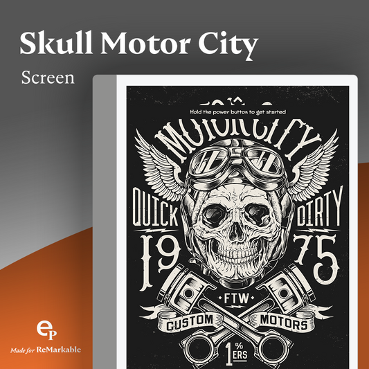 Skull Motor City Vintage Screen