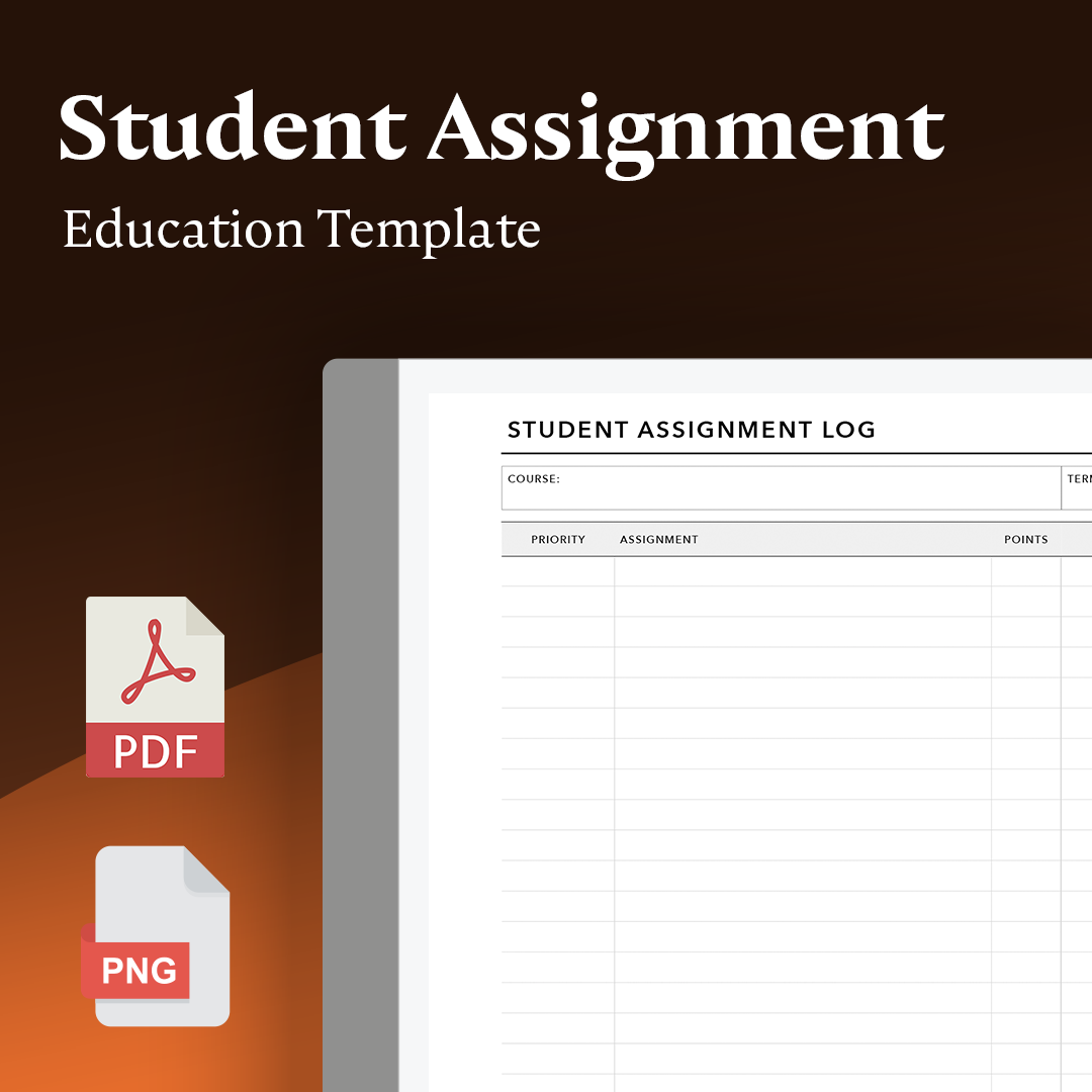 Student Assignment Guide ReMarkable Templates - Student Assignment Log – eInkPads