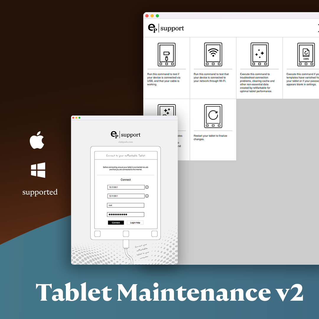 Applicazione di manutenzione del tablet v2