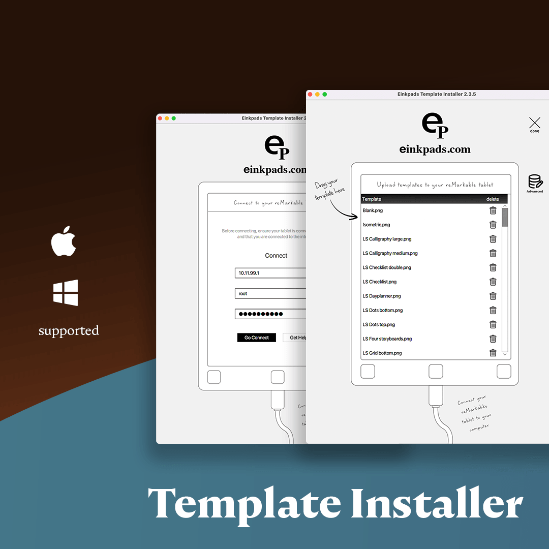 Template Installer - Einkpads - reMarkable Templates